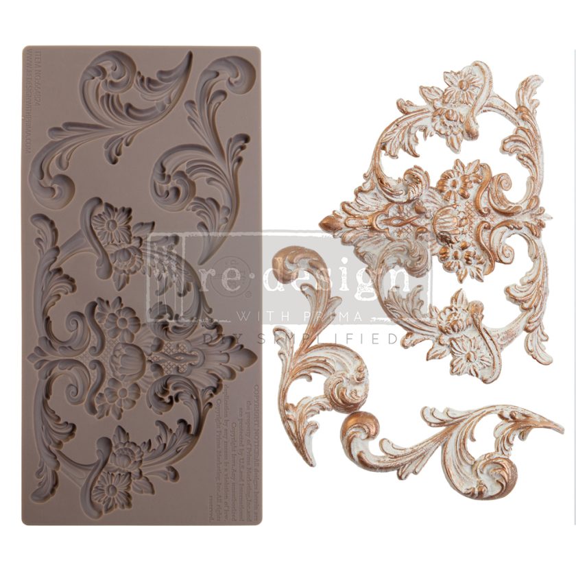 Re-Design With Prima® Decor Moulds – Claire – 5”x10″X8mm