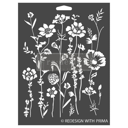 Re-Design Decor Stencil - Meadow Bloom 9x12"