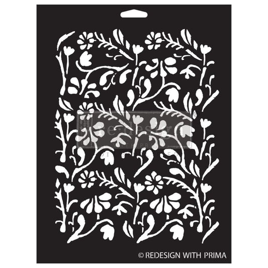 Re-Design With Prima® Decor Stencil : Little Meadow 9x12"