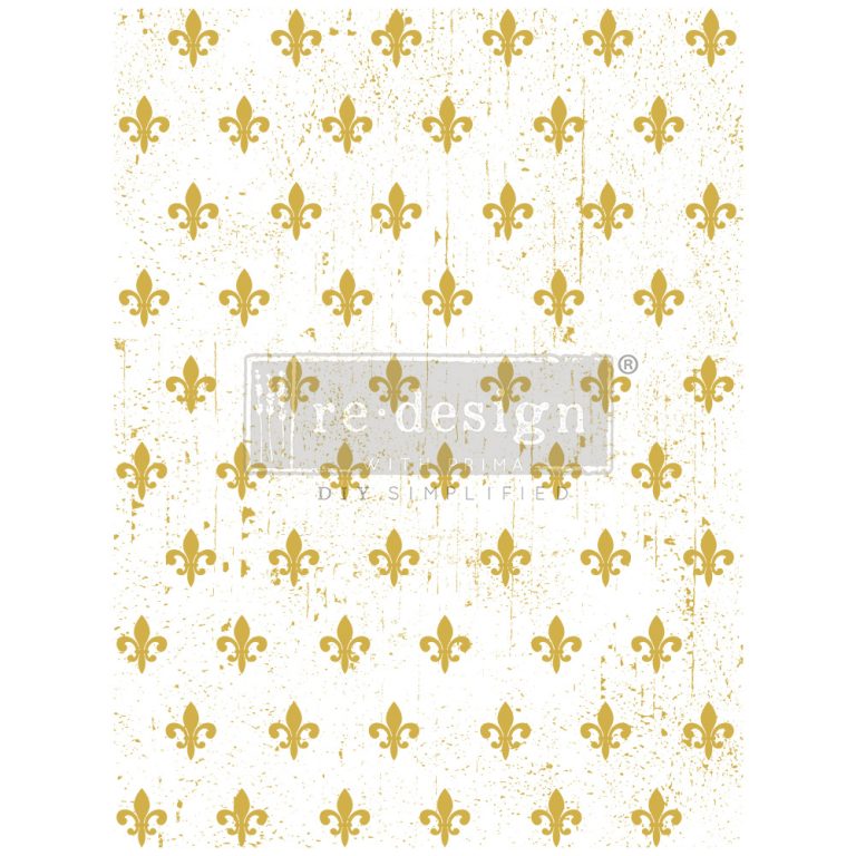 Re-Design With Prima® Decor Transfers : Fleur De Lis 18x24"