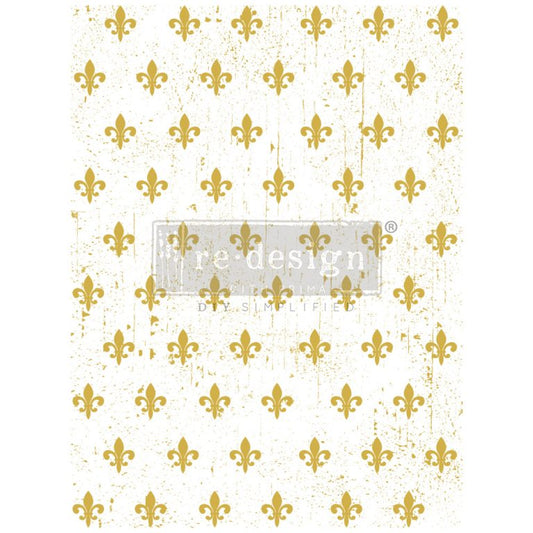 Re-Design With Prima® Decor Transfers : Fleur De Lis 18x24"