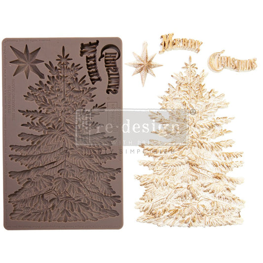 Re-Design With Prima® Decor Moulds - Tree Sparkling Season - 5"x8", 8mm