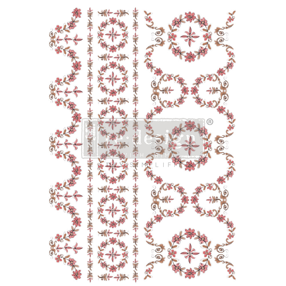 Re-Design With Prima® Decor Transfer : Annie Sloan - Flower Garland - 24x35"