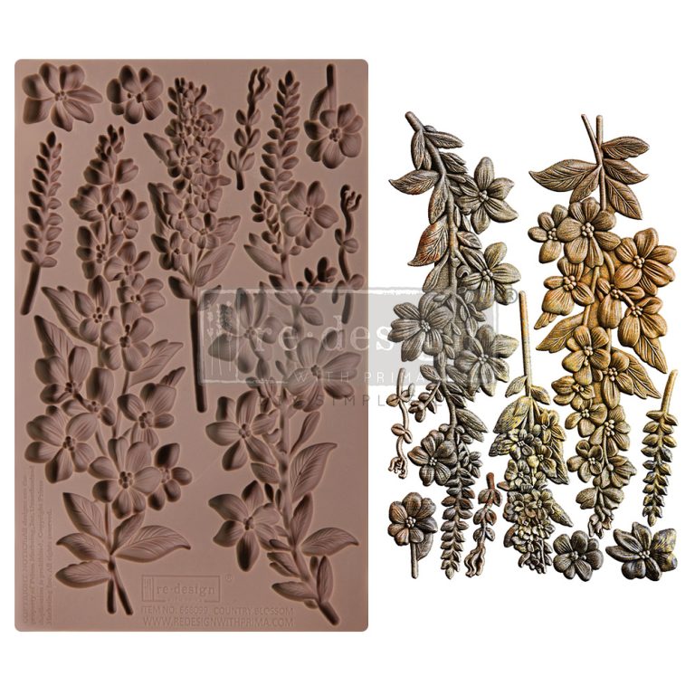 Re-Design With Prima® Decor Moulds : Country Blossom 5x8"