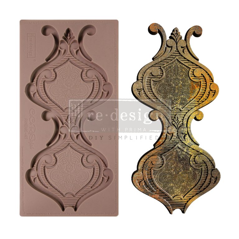 Re-Design With Prima® Decor Moulds : Darling Damask 5x10"