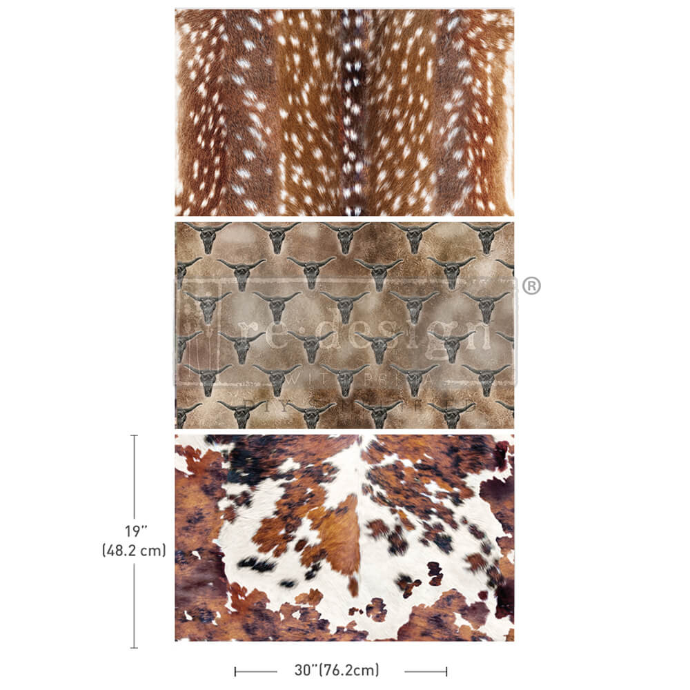 Re-Design With Prima® Decoupage Decor Tissue Paper - Ranch Roamers 19.5x30" 3 sheets