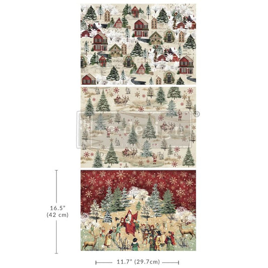 Re-Design With Prima® A3 Decoupage Fiber - Whimsical Woodland 11.7x16.5" 3 Sheets