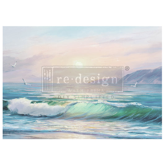 Re-Design With Prima® A1 Decoupage Fiber - Tranquil Tides 23.4x33.1"