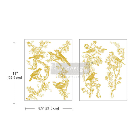 Redesign With Prima Golden Serenade Middy Transfer