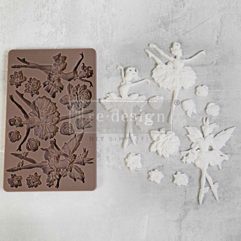 Re-Design With Prima® Decor Moulds  – Angelic Twirl 5x8"