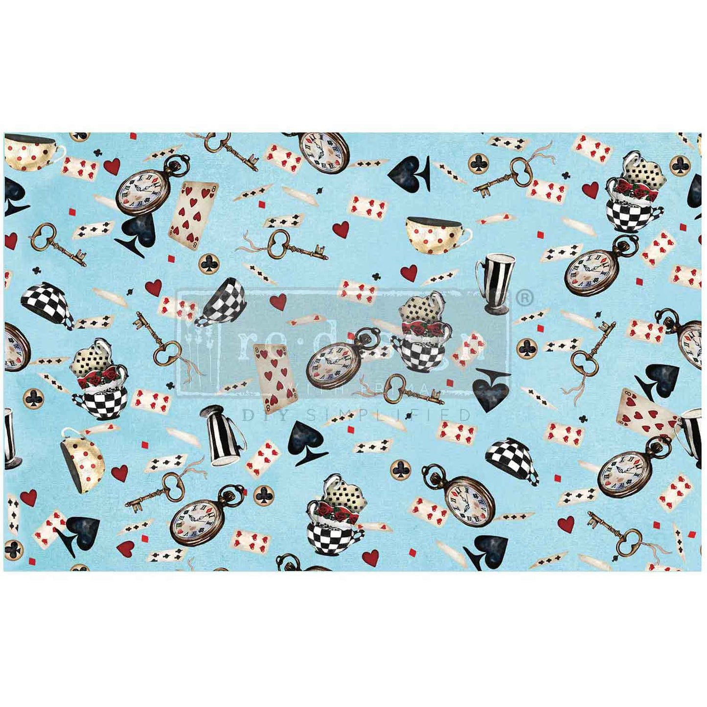 PRE-ORDER Re-Design With Prima®  Decoupage Decor Tissue Paper - Wonderland Whimsy 19.5x30"