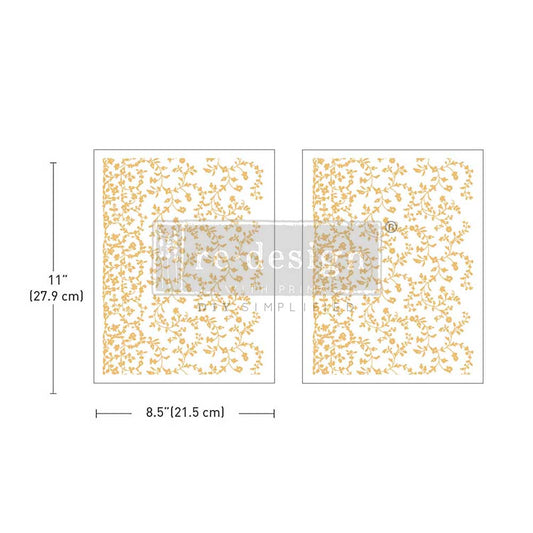 Re-Design With Prima® Middy Transfer - Kacha - Vineyard Elegance  8.5x11"