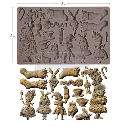 Re-Design With Prima® Decor Moulds  – Whimsical Holiday Dreams 5X8"