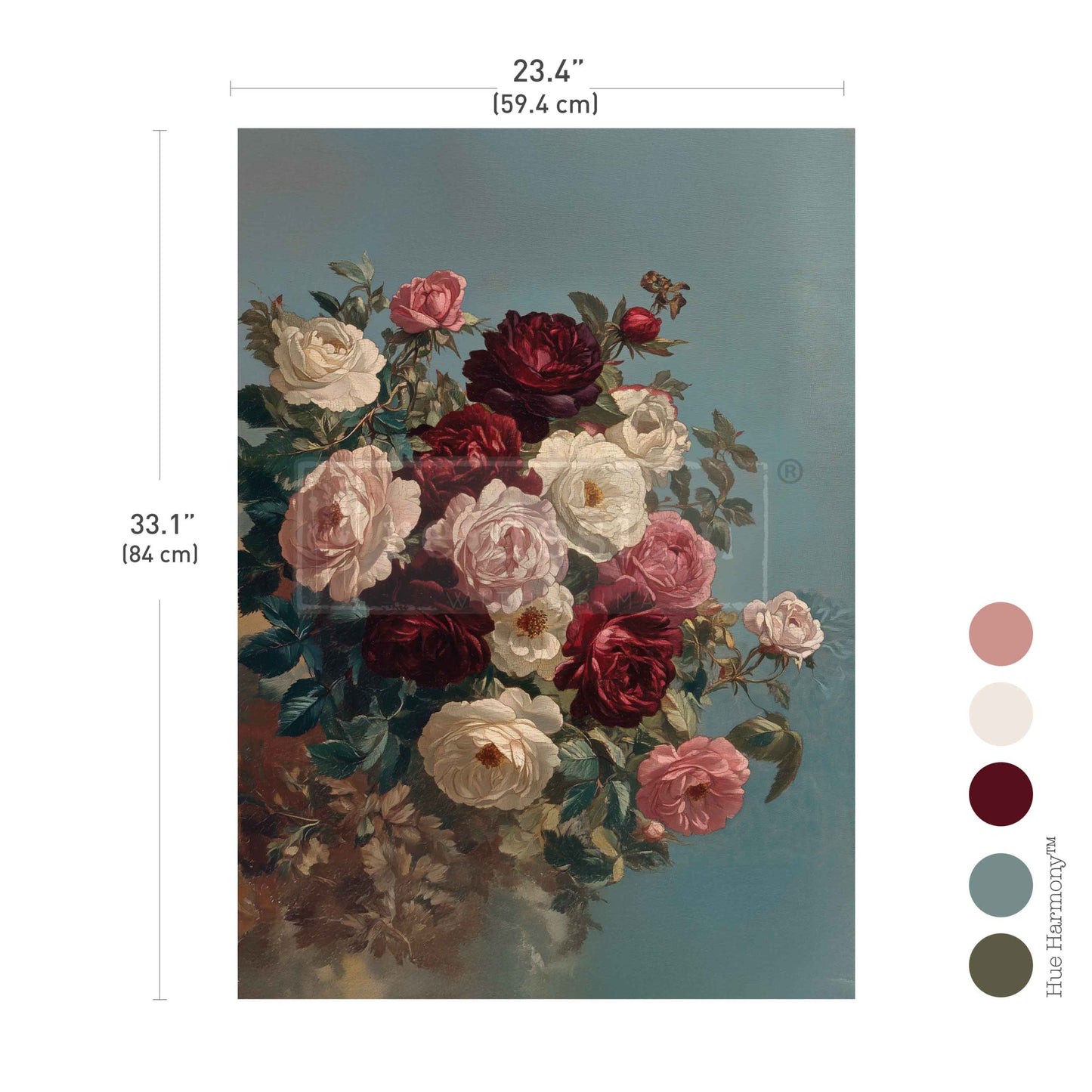 Re-Design With Prima® Decoupage Fiber A1 - Ethereal Rosebush