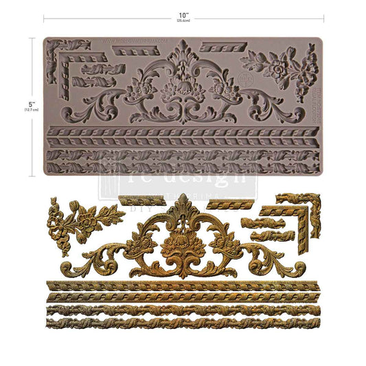Re-Design With Prima® Decor Moulds  – Regal Flourish 5x10"