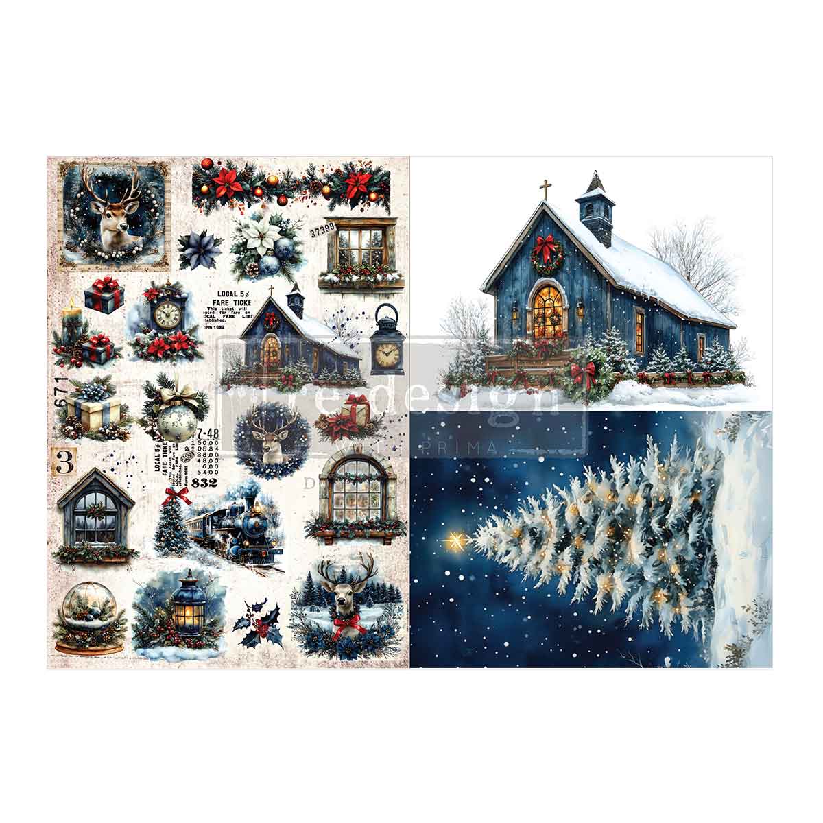 Re-Design With Prima® A3 Decoupage Fiber - Hearth & Holly