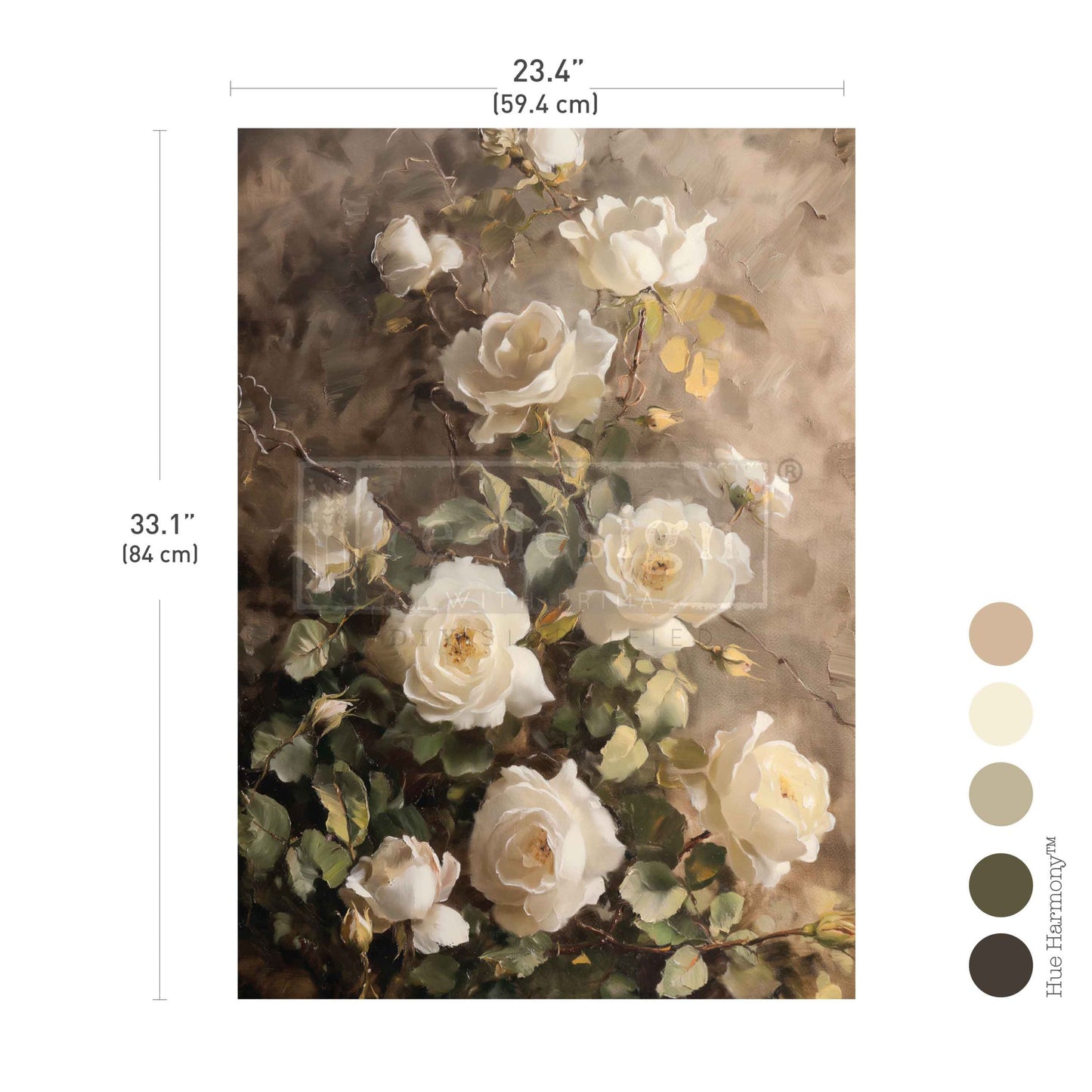 Re-Design With Prima® Decoupage Fiber A1 - Silent Beauty