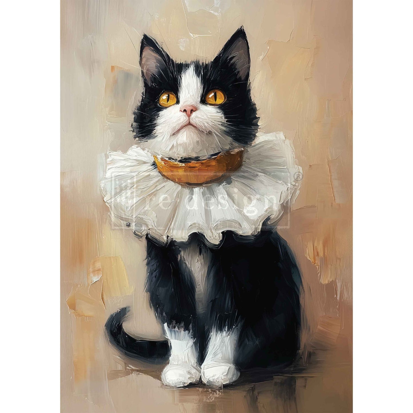 Re-Design With Prima® A3 Decoupage Fiber - Whiskers in Oil