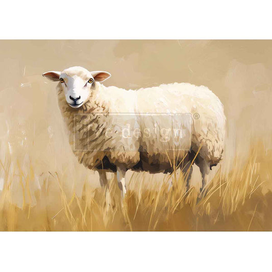 Re-Design With Prima® A3 Decoupage Fiber - Pasture Dreams 11.7x16.5"