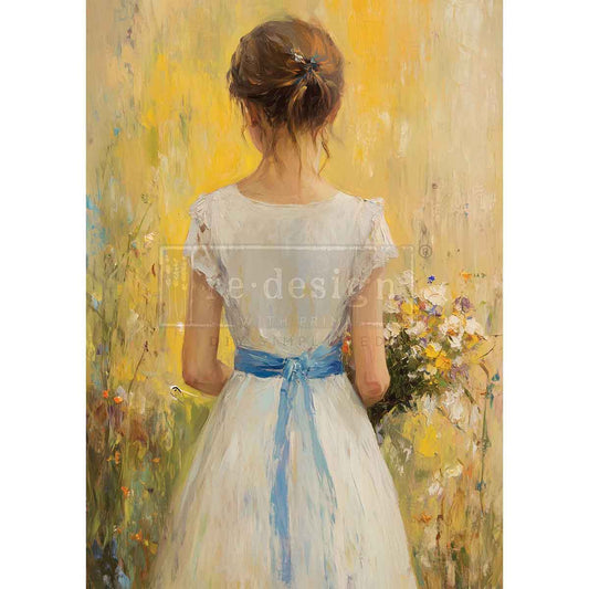 Re-Design With Prima® A3 Decoupage Fiber - Fields Of Grace 11.7x16.5"