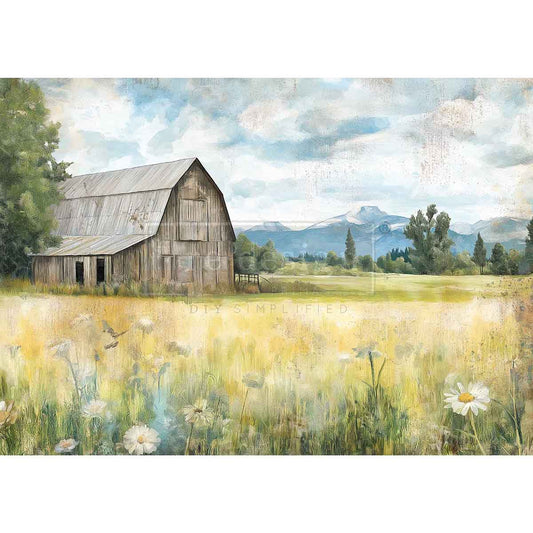 Re-Design With Prima® A3 Decoupage Fiber - Whispers Of The Old Barn 11.7x16.5"