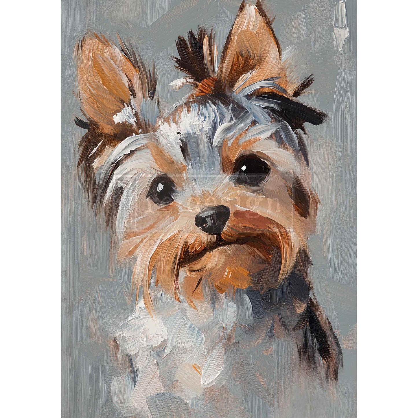 Re-Design With Prima® A3 Decoupage Fiber - Posh Pup Portraits