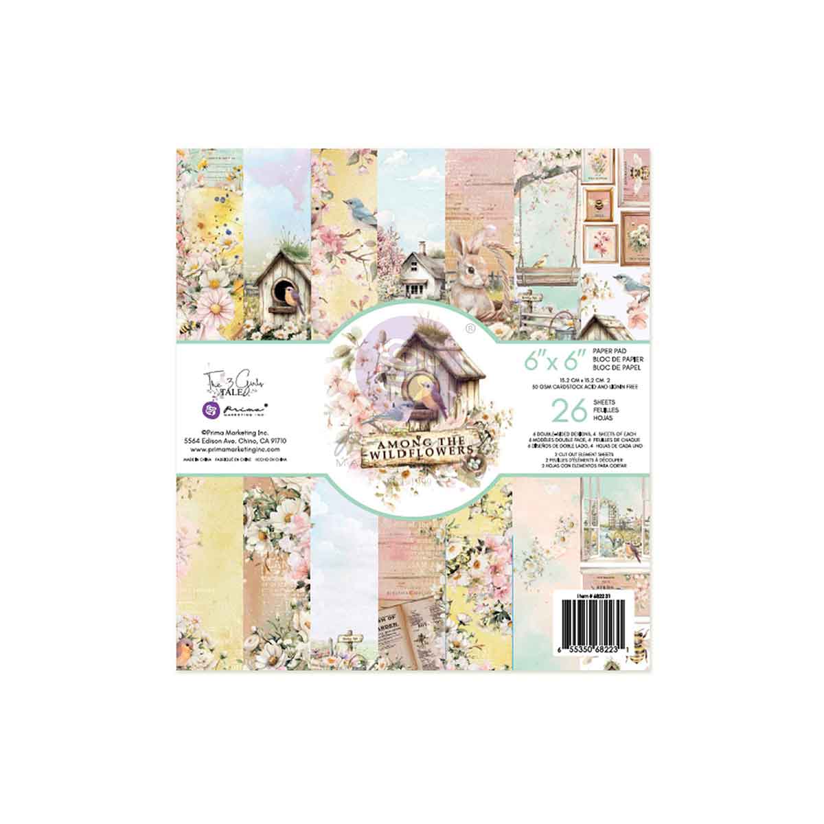Prima Marketing - Among the Wildflowers 6x6" Paper Pad