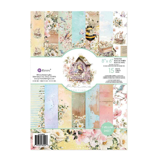 Prima Marketing - Among the Wildflowers 6x9" Paper Pad