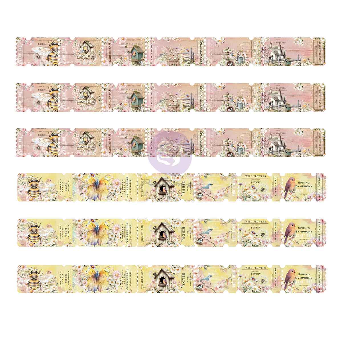 Prima Marketing - Among the Wildflowers Tickets 36pcs