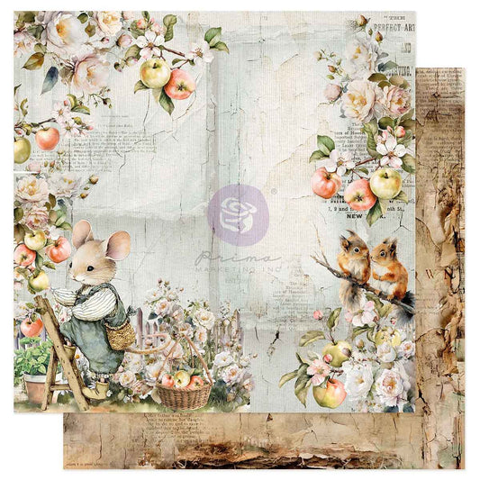 Prima Marketing - Homegrown 12x12 Paper Sheet, Harvest Day