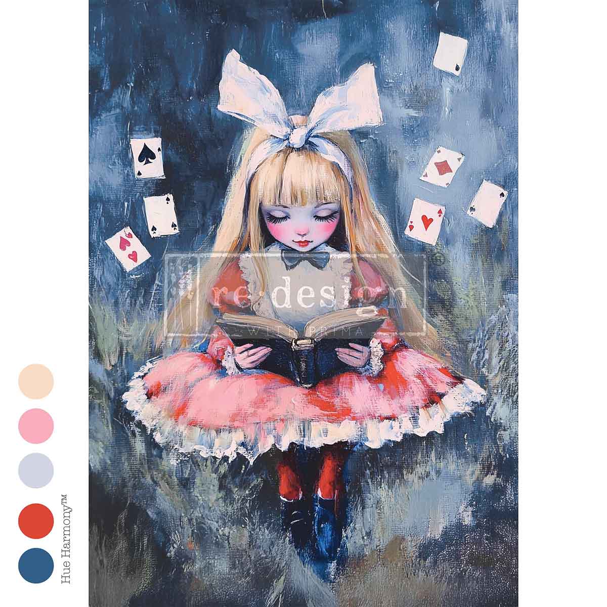 Re-Design With Prima® A2 Decoupage Fiber - A Royal Flush Of Thoughts