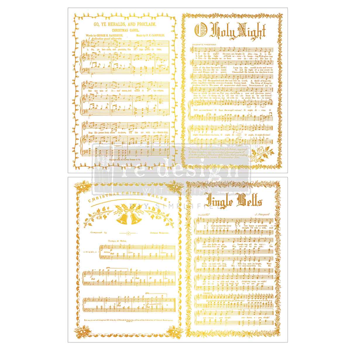 Re-Design With Prima® Middy Transfers - Kasha Yuletide Symphony 8.5x11"