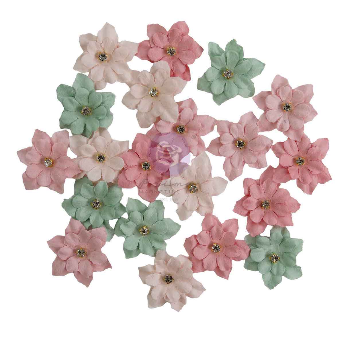 Prima Marketing - Buttons & Keepsakes Flower, Delicate Trimmings 20 Pcs