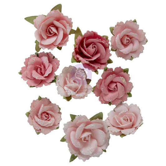 Prima Marketing - Buttons & Keepsakes Flowers,  Envelope Roses 9 Pieces