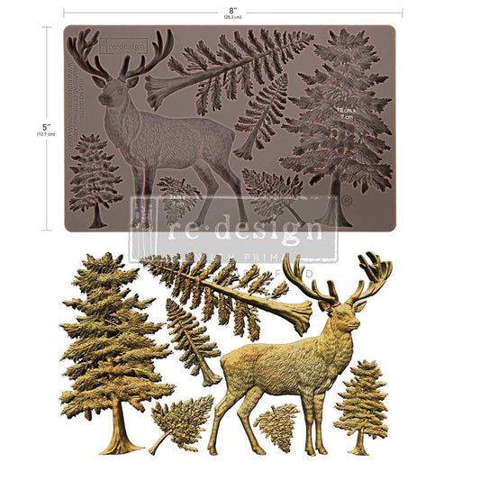 Re-Design With Prima® Decor Mould - Stag Of The Highlands 5x8"