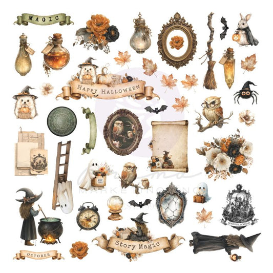 Prima Marketing 3 Girls Tale - Made of Magic Collection Ephemera 90 Pieces
