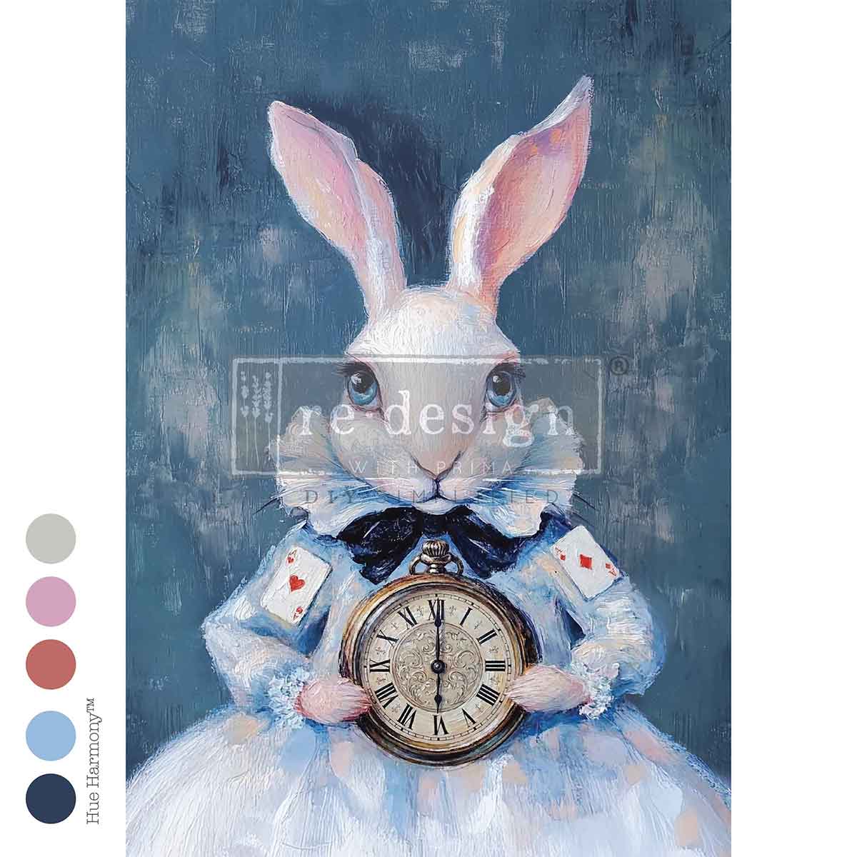 Re-Design With Prima® A3 Decoupage Fiber - Six O'Clock Certainty