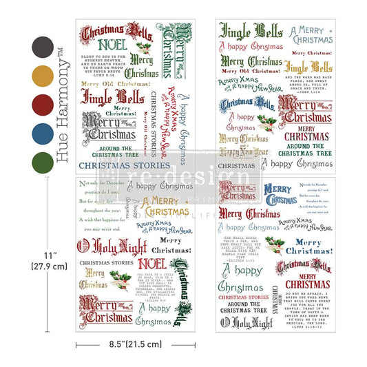 Re-Design With Prima® Middy Transfers - Noel In Script 8.5x11"
