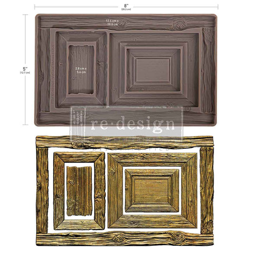 Re-Design With Prima® Decor Mould - Vintage Timber Frame 5x8"