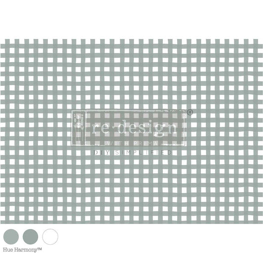 Re-Design With Prima® A1 Decoupage Fiber - Countryside Check 23.4x33.1"