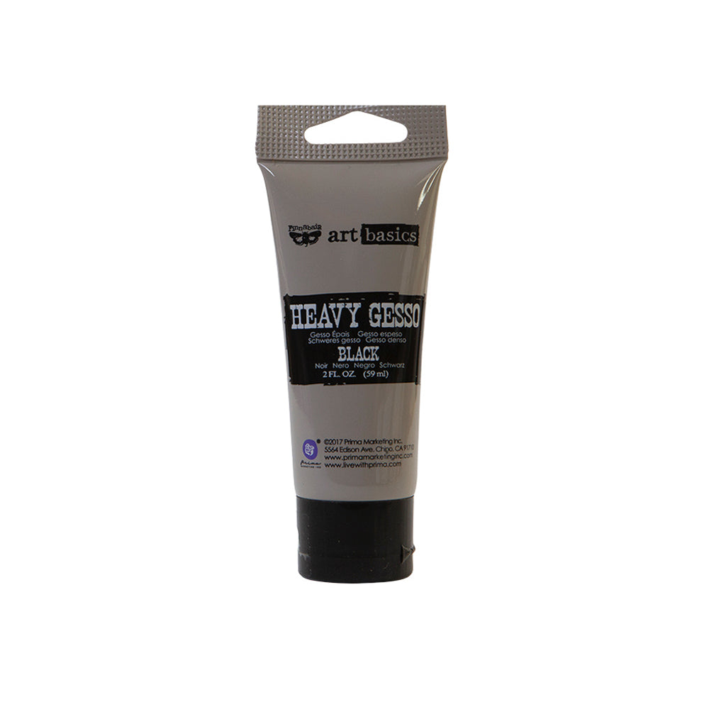 Finnabair, Art Basics - Heavy Gesso Black 2fl oz