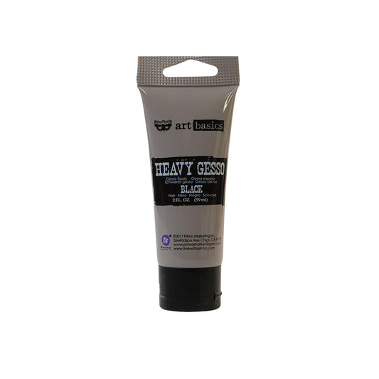 Finnabair, Art Basics - Heavy Gesso Black 2fl oz