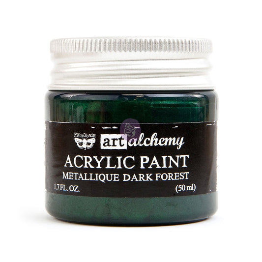 Finnabair Art Alchemy Metallique Dark Forest Acrylic Paint 50 ml