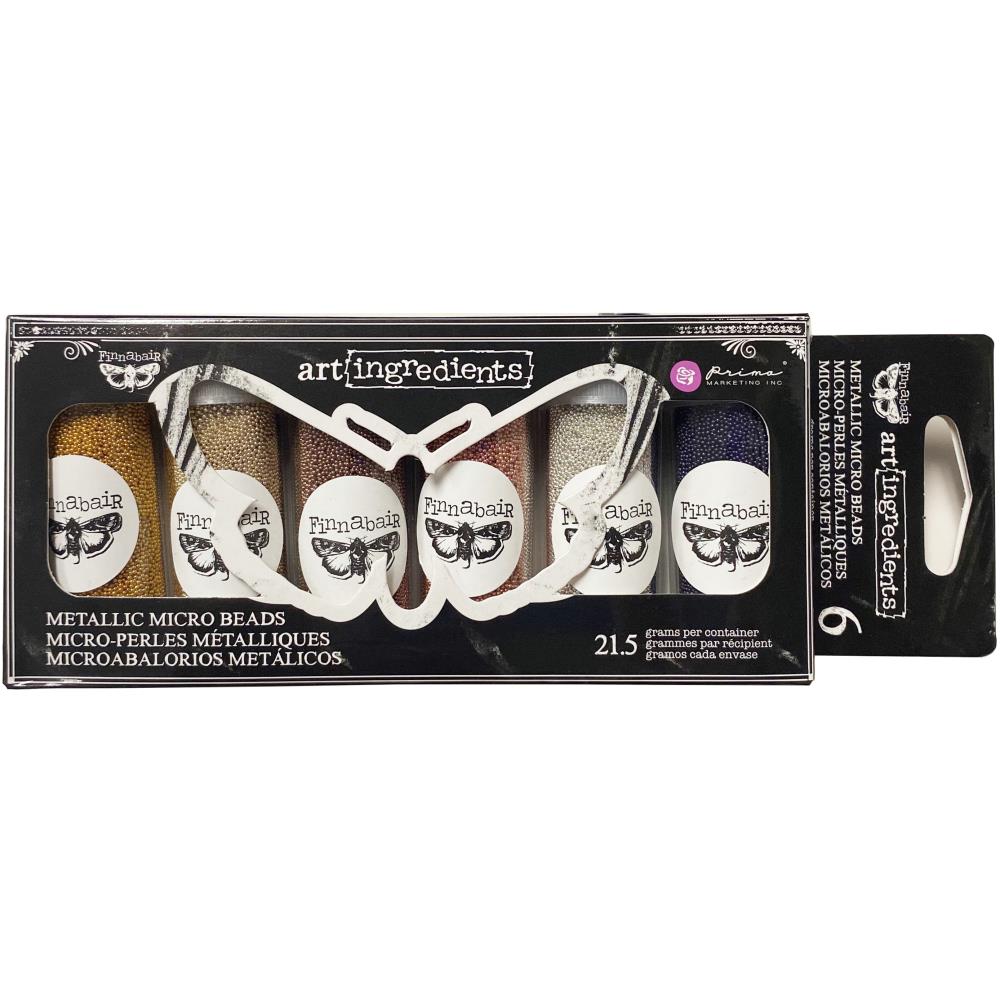 Prima Marketing - Art Ingredients - Micro Beads Metallic 6pcs