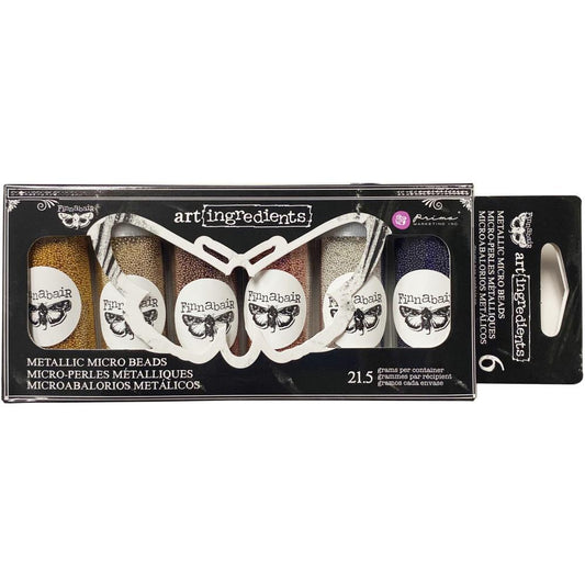 Prima Marketing - Art Ingredients - Micro Beads Metallic 6pcs