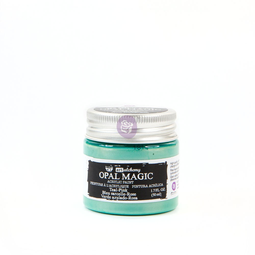 Finnabair Art Alchemy - Opal Magic Teal-Pink Acrylic Paint 1.7 fl oz