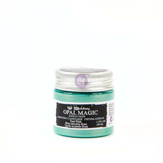 Finnabair Art Alchemy - Opal Magic Teal-Pink Acrylic Paint 1.7 fl oz