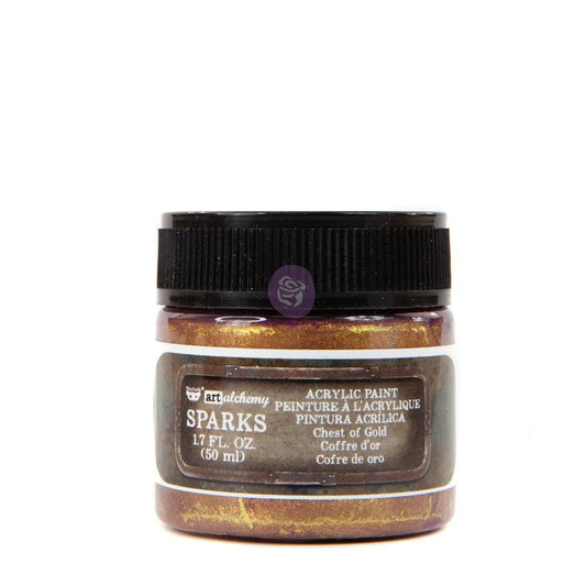 Prima : Art Alchemy Sparks Acrylic Paint - Chest of Gold