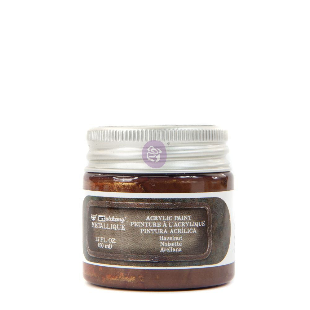 Finnabair Art Alchemy Metallique Hazelnut Acrylic Paint 50 ml