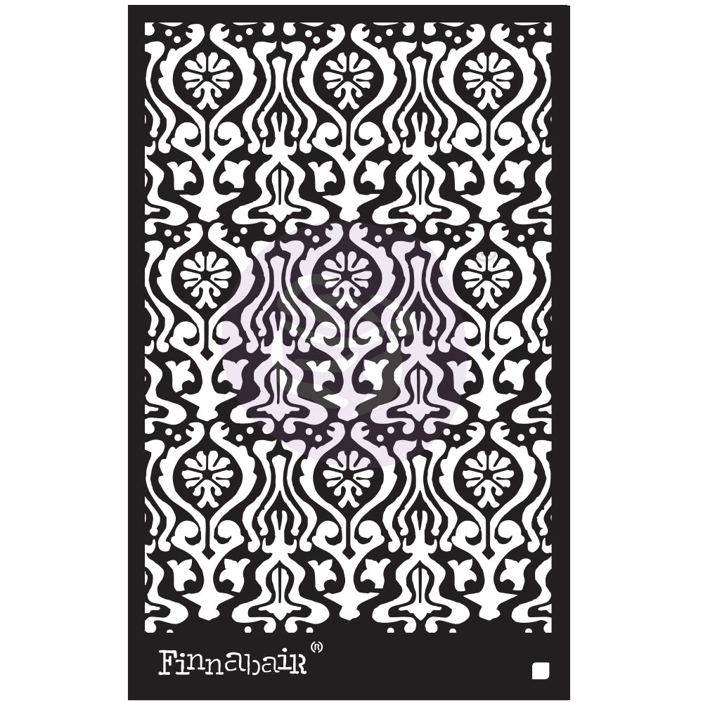 Finnabair Stencil Oriental Wall 6"x9"
